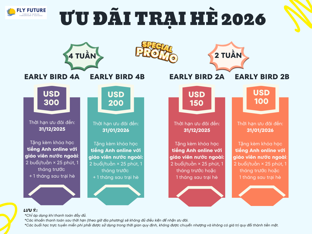 Trại hè Quốc tế Johor Bahru - Singapore 2026 - Ưu đãi Early Bird