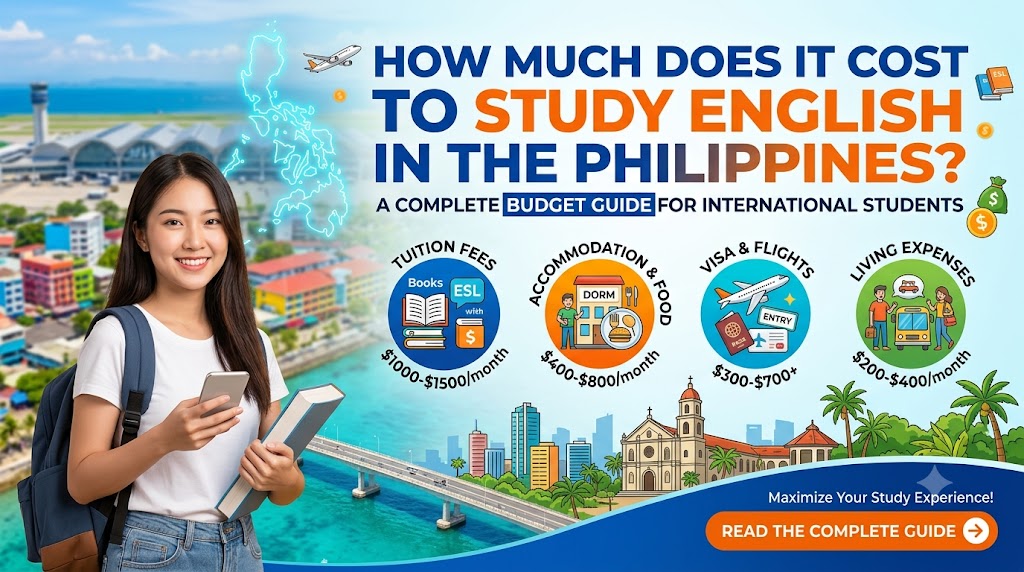Cost to study English in the Philippines