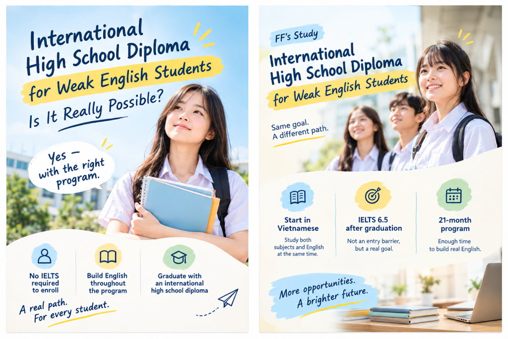 International High School Diploma for Weak English Students